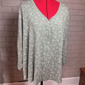 Chaps Olive Crew Neck Tee in excellent condition 
Size 3X